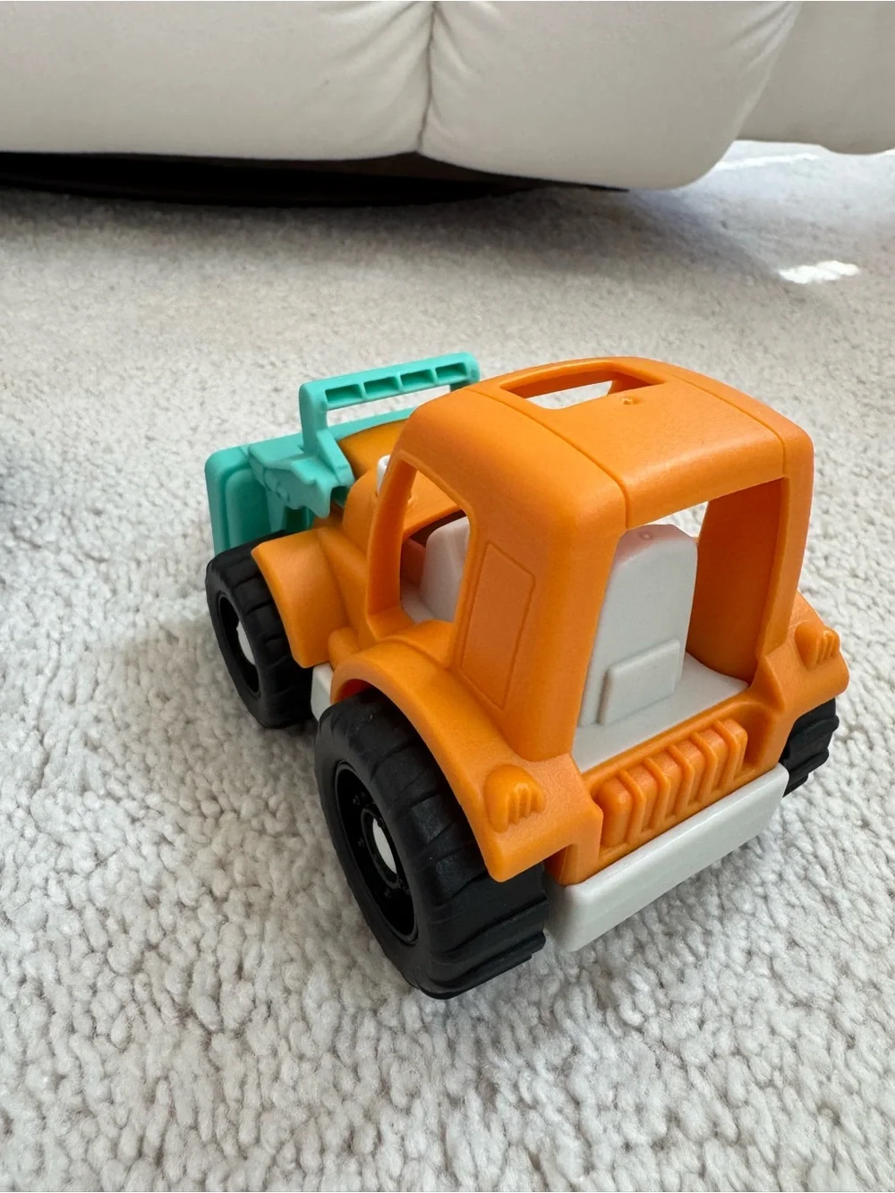 Bright Red Fox Car and Colorful Construction Truck Set for Kids